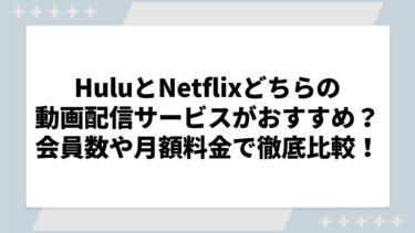 【2024年最新】HuluとNetflixどちらの動画配信サービスがおすすめ？会員数や月額料金で徹底比較！