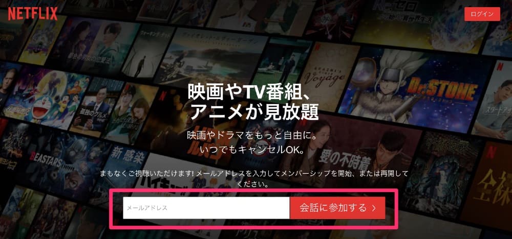 Netflix登録