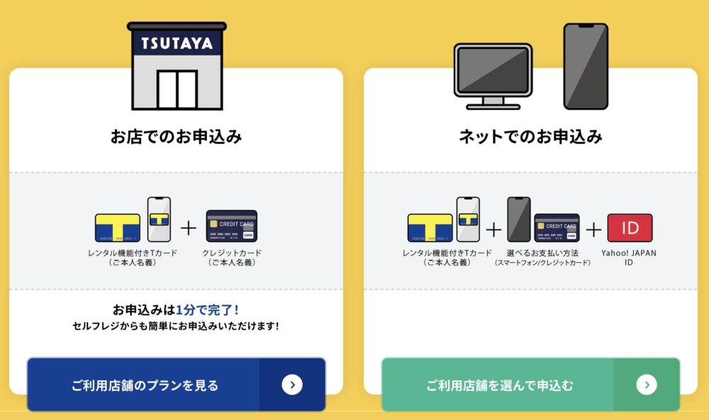 TSUTAYAプレミアムネクスト　登録