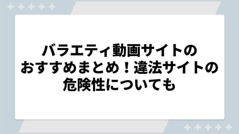 バラエティ 動画配信