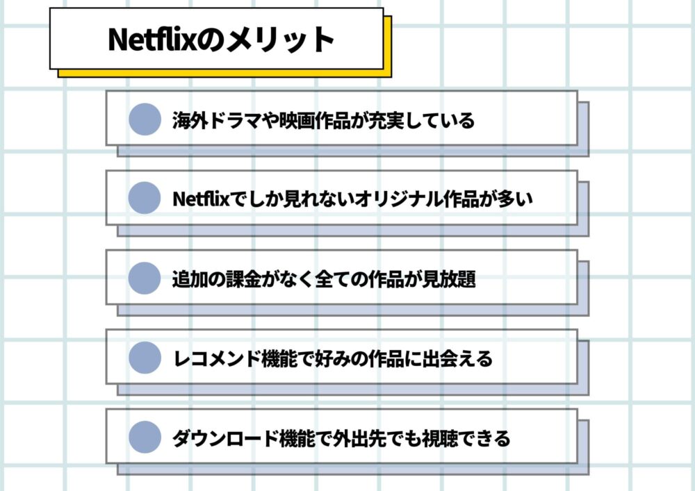 Netflix メリット