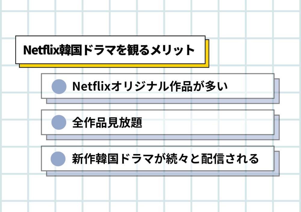 Netflix韓国ドラマを観るメリット