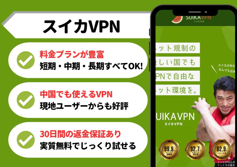 スイカVPN 中国