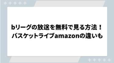 bリーグの放送を無料で見る方法！バスケットライブamazonの違いも