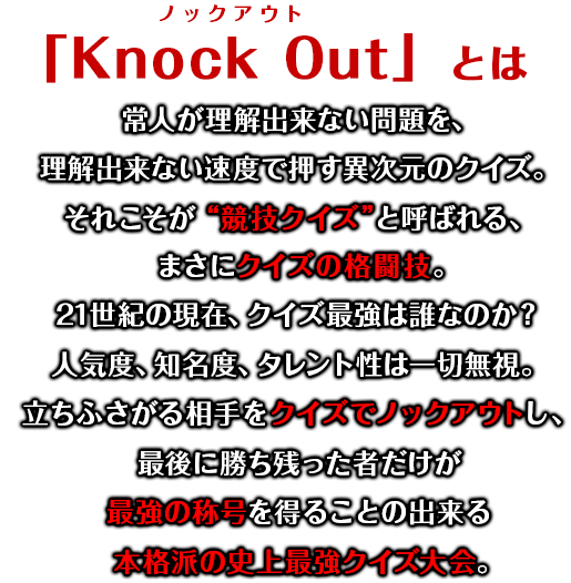 Knockout 競技クイズ日本一決定戦 ファミリー劇場